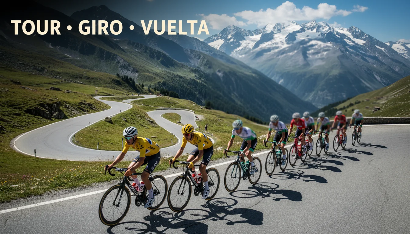 Parier sur les Grands Tours : peloton du Tour de France en montagne